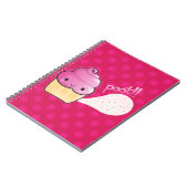 Cupcakes Fart Sprinkles Roze Notitieboek (Linkerzijde)