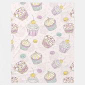 Cupcakes Fleece Deken (Voorkant)