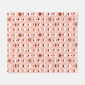 Cupcakes Fleece Deken (Voorkant (Horizontaal))