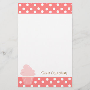 Cupcakes gaan mooi omhoog briefpapier