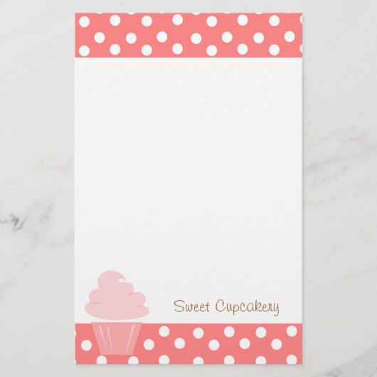 Cupcakes gaan mooi omhoog briefpapier (Voorkant)