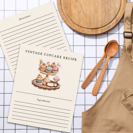 cupcakes gebak bakkerij gestreepte recept Kaart
