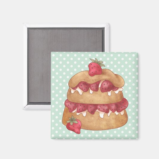 Cupcakes gebak magneet (Voorkant / Achterkant)