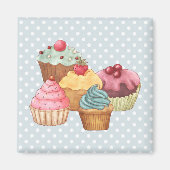 Cupcakes gebak magneet (Voorkant)