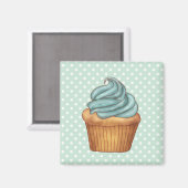 Cupcakes gebak magneet (Voorkant / Achterkant)