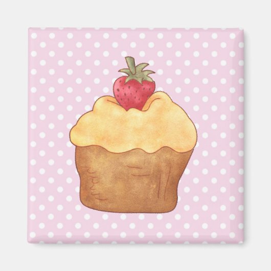Cupcakes gebak magneet (Voorkant)