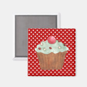 Cupcakes gebak magneet (Voorkant / Achterkant)