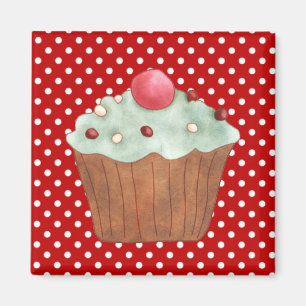 Cupcakes gebak magneet