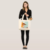 Cupcakes Grote Tote Bag (Voorkant (model))
