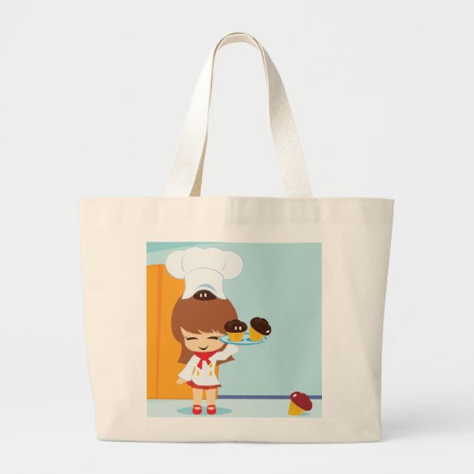 Cupcakes Grote Tote Bag (Voorkant)