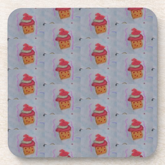 Cupcakes Hard Plastic Onderzetter (Voorkant)