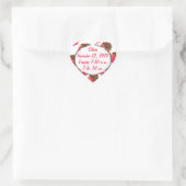 Cupcakes Hart Sticker (Tas)