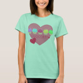 cupcakes hart v.01 t-shirt (Voorkant)
