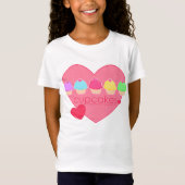 Cupcakes hart voor kinderen t-shirt (Voorkant)