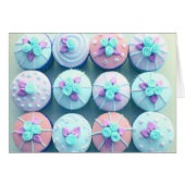 Cupcakes, in blauw geijpt (Voorkant Horizontaal)