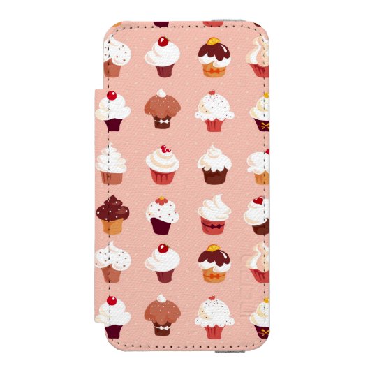 Cupcakes Incipio iPhone Portemonnee Hoesje (Voorkant Agenda)