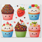 Cupcakes inpakpapier (Vlak)