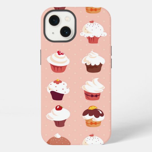 Cupcakes iPhone Hoesje (Achterkant)