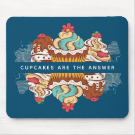 Cupcakes is het Gezegde Antwoord Funny Muismat