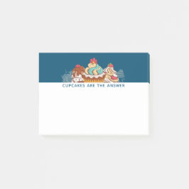 Cupcakes is het Gezegde Antwoord Funny Post-it® Notes
