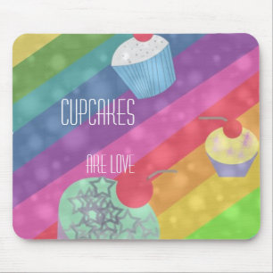 Cupcakes is Love mousepad Muismat