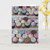 Cupcakes! Kaart (Gele Bloem)