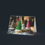 Cupcakes Kaart voor kerstmis<br><div class="desc">Yummy Kerstmis behandelt kerstmis Kaart Geweldige Gift Idea</div>