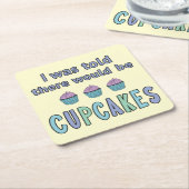 Cupcakes Kartonnen Onderzetters (Schuin)