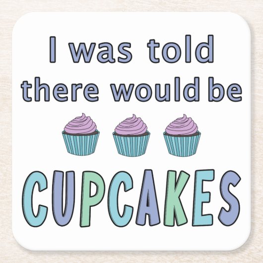 Cupcakes Kartonnen Onderzetters (Voorkant)