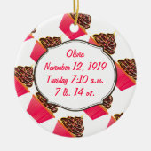 Cupcakes Keramisch Ornament (Voorkant)