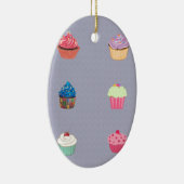 Cupcakes Keramisch Ornament (Rechts)