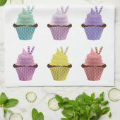 Cupcakes Kitchen Towel Theedoek (Gevouwen)