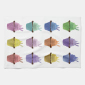 Cupcakes Kitchen Towel Theedoek (Horizontaal)