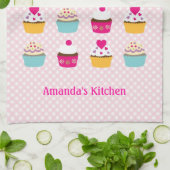 Cupcakes Kitchen Towelen Theedoek (Gevouwen)