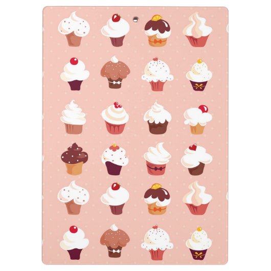 Cupcakes Klembord (Achterkant)