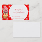 Cupcakes koekjes Pastries visitekaartje (Voorkant / Achterkant)