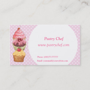Cupcakes koekjes Pastries visitekaartje