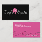 Cupcakes, koekjes, voedsel, catering, bakkerijbedr visitekaartje (Voorkant / Achterkant)