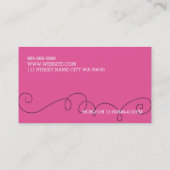 Cupcakes, koekjes, voedsel, catering, bakkerijbedr visitekaartje (Achterkant)