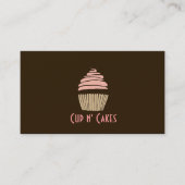 Cupcakes, koekjes, voedsel, catering, bakkerijbedr visitekaartje (Voorkant)