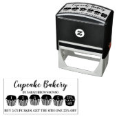 Cupcakes Koop Vijf Krijg Eén Korting Bakkerij Loya Zelfinktende Stempel (In situ)