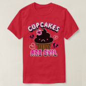 cupcakes kwaad t-shirt (Design voorkant)