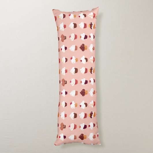 Cupcakes Lichaamskussen (Achterkant (Verticaal))