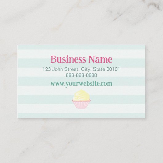 Cupcakes Loyalty Stamp of Punch Kaart - Koop 9 Kri (Achterkant)