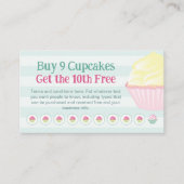 Cupcakes Loyalty Stamp of Punch Kaart - Koop 9 Kri (Voorkant)