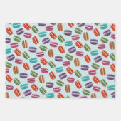 Cupcakes Macaroons en Snoep Swirls Patronen Inpakpapier Vel (Voorkant 2)