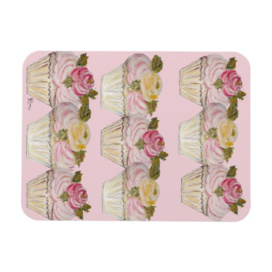 ~ Cupcakes ~ Magneet (Horizontaal)