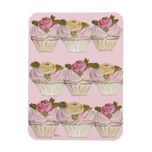 ~ Cupcakes ~ Magneet (Verticaal)