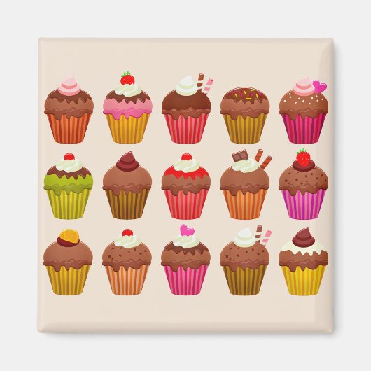 cupcakes magnet (Voorkant)