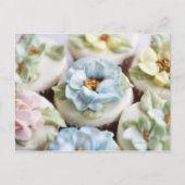 cupcakes met bloemijsjes briefkaart (Voorkant)